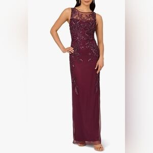 Adrianna Papell Purple Maxi Dress